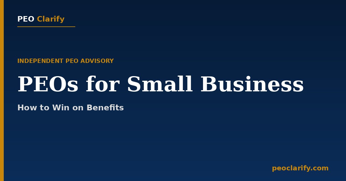 Diverse team of small business employees representing PEO benefits access