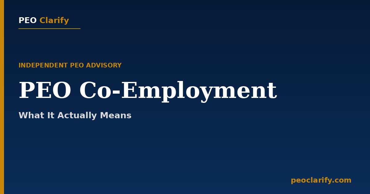 Two business professionals shaking hands representing co-employment partnership