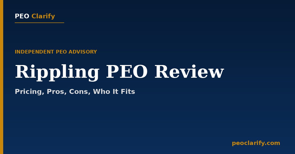 Modern technology workspace representing Rippling PEO platform review